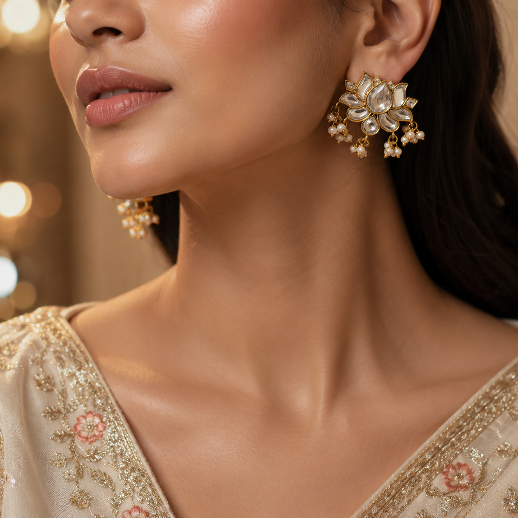 Padmika Pearl Earrings