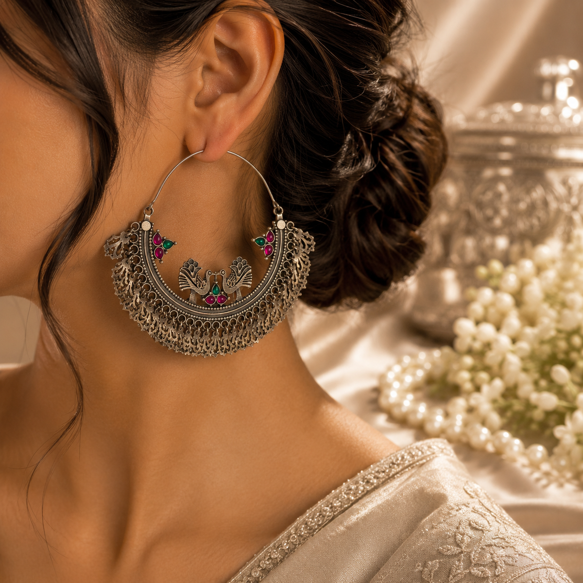 Varnika Royal Chand Hoops