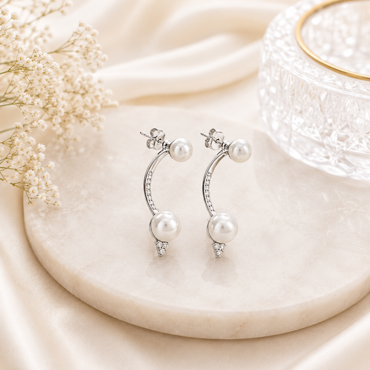 Anvita Pearl Duo Earrings