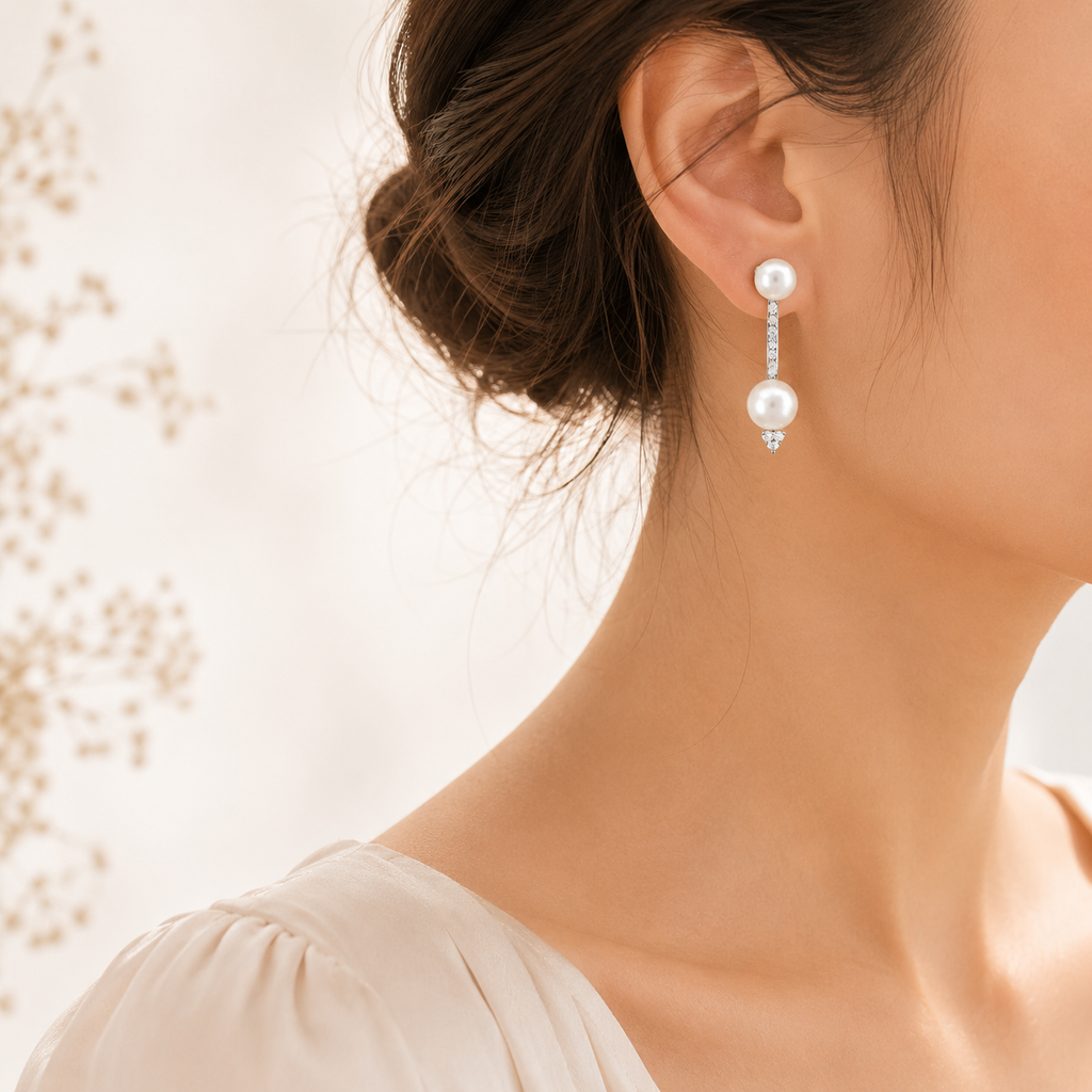 Anvita Pearl Duo Earrings