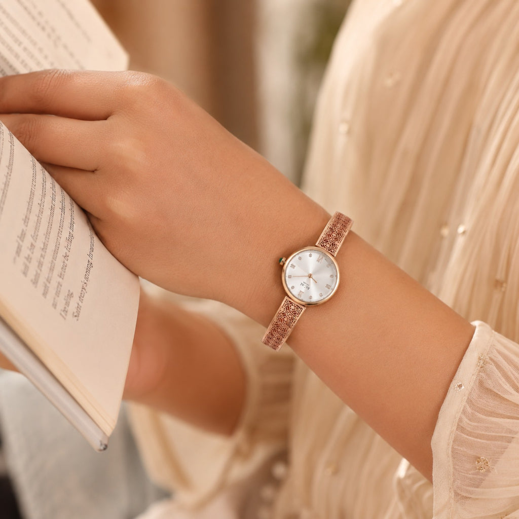 Elara Rose Gold Watch