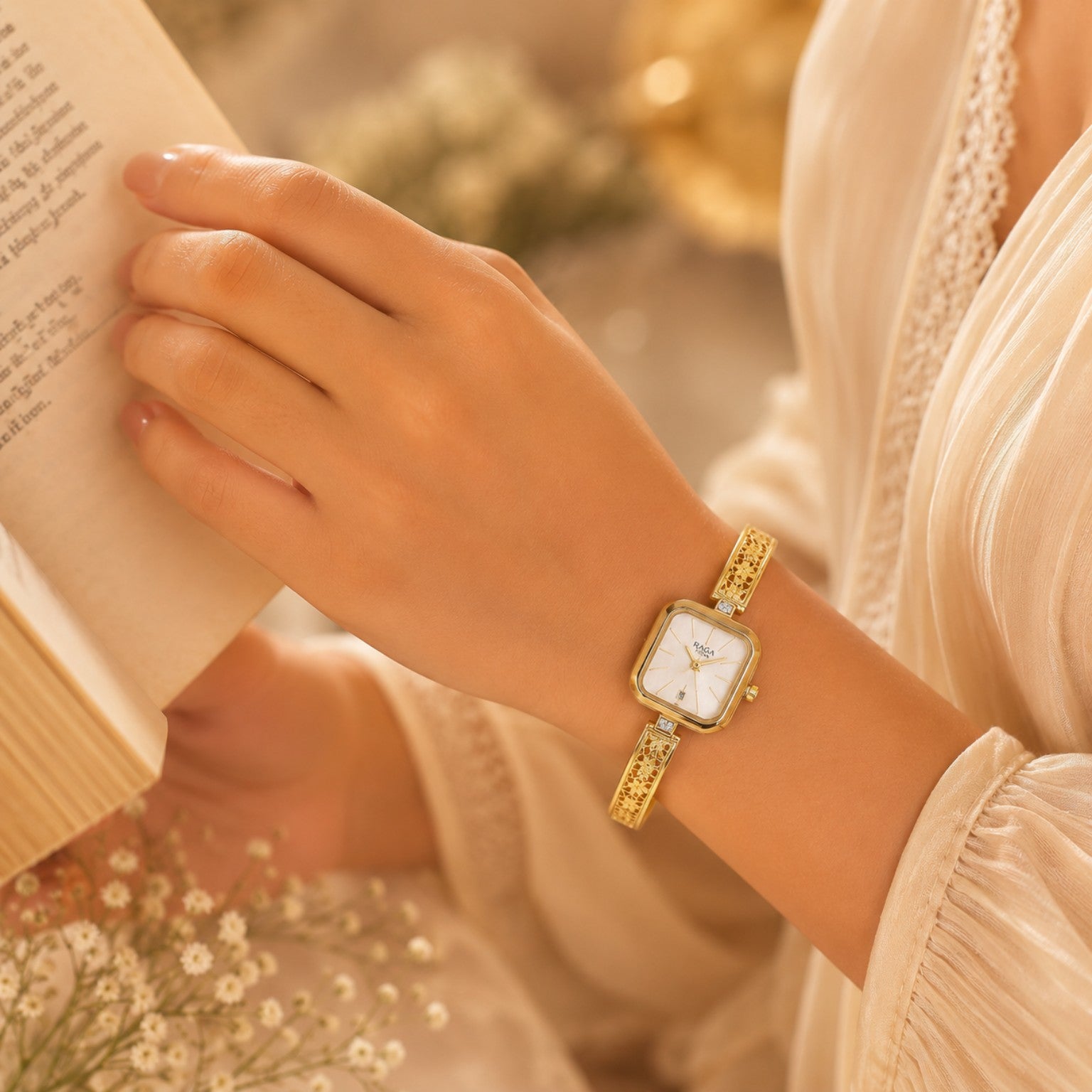 Varnika Gold Bracelet Watch