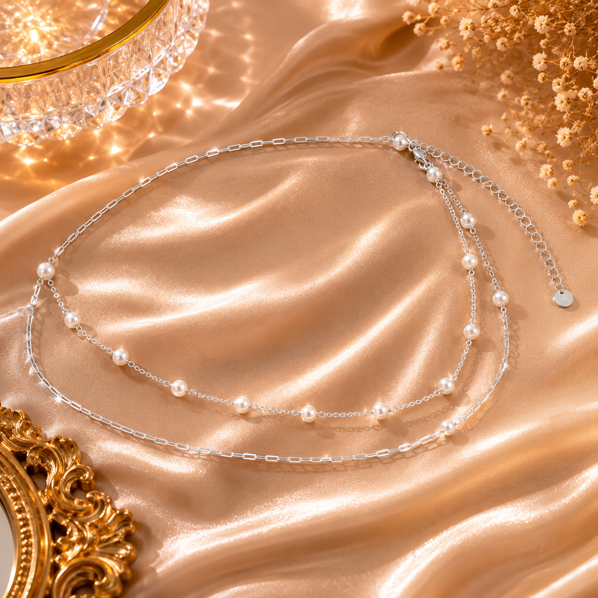 Pearl Cascade Belly Chain