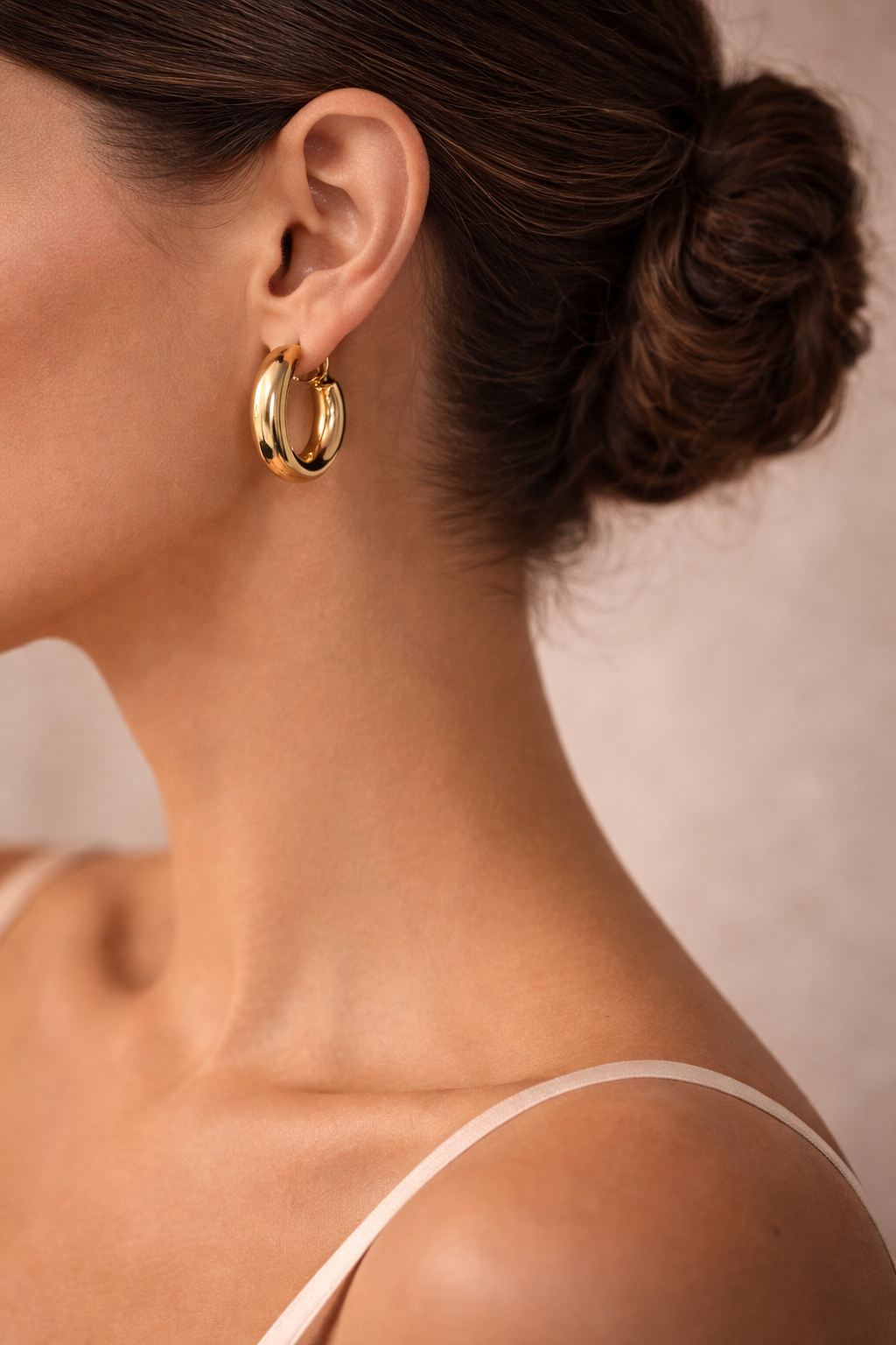 Chunky Gold Hoop Earrings