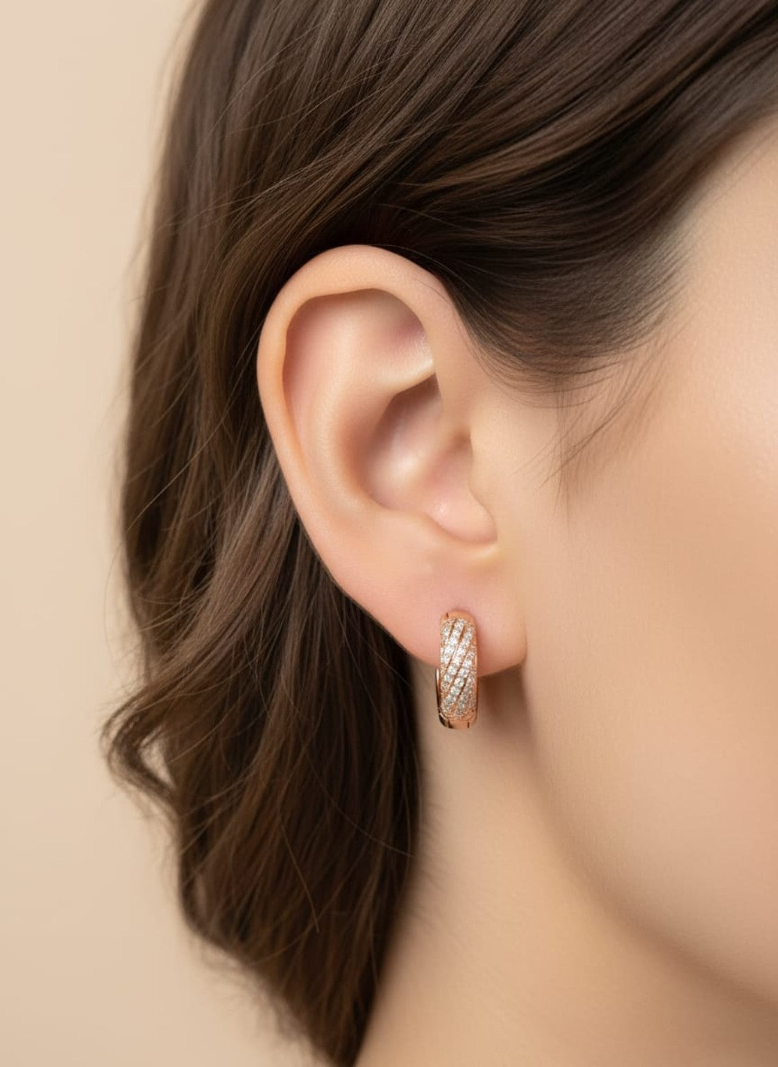 Lumière Diamond Huggie Hoops