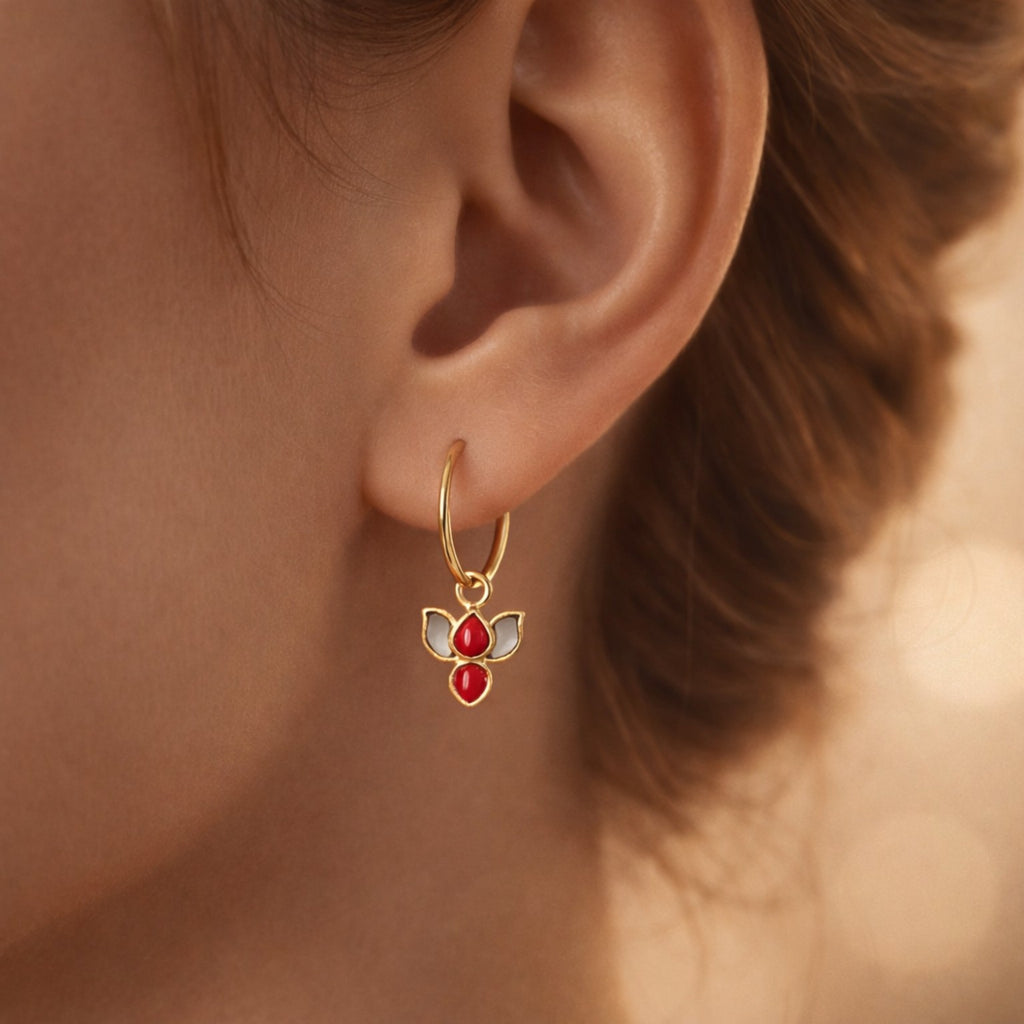 Scarlet Lotus Hoop