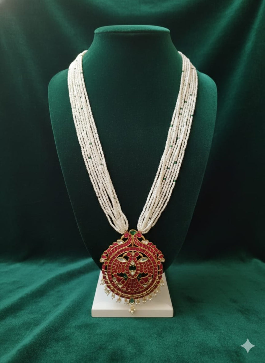 Mayura Rani Pearl Kundan Haram