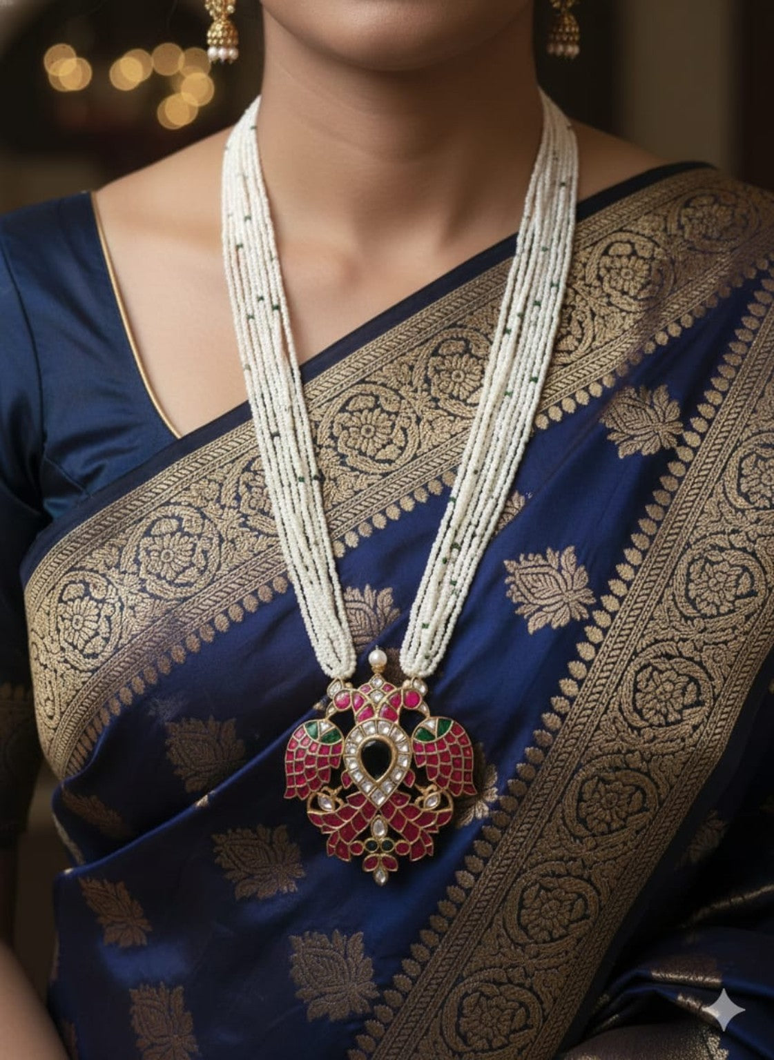Mayuri Ruby Kundan Pearl Haram