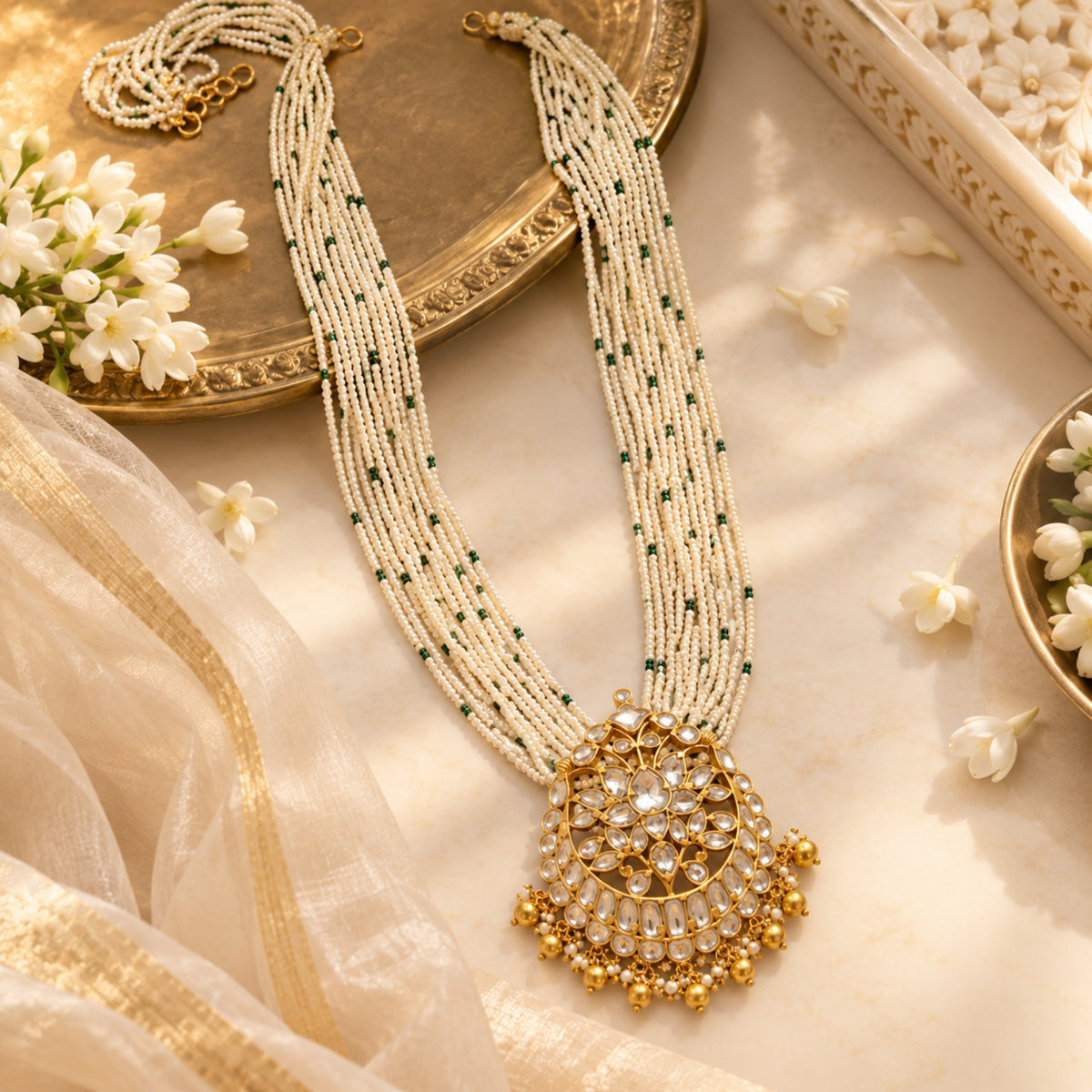 Chandrika Polki Statement Pendant