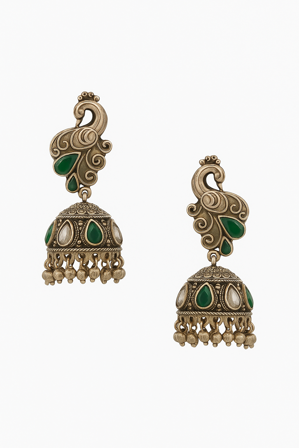 Peacock Grace Jhumka