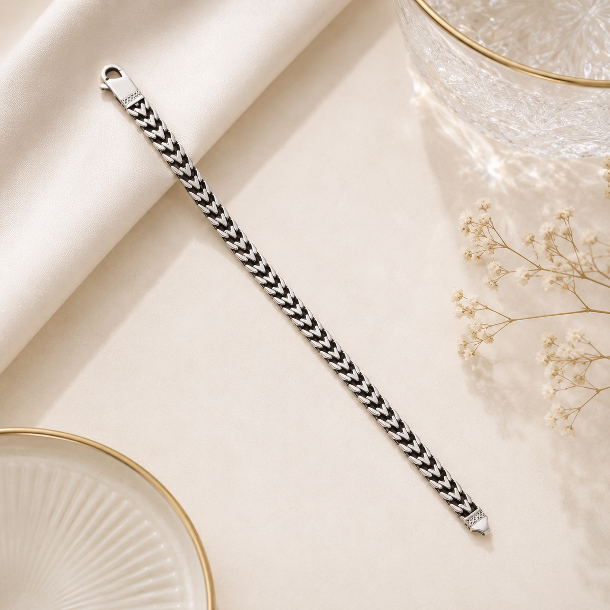 Regal Chevron Men's Bracelet
