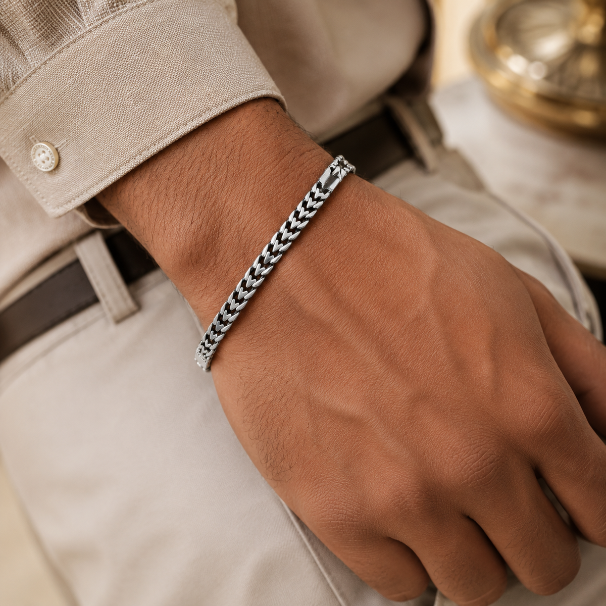 Regal Chevron Men's Bracelet