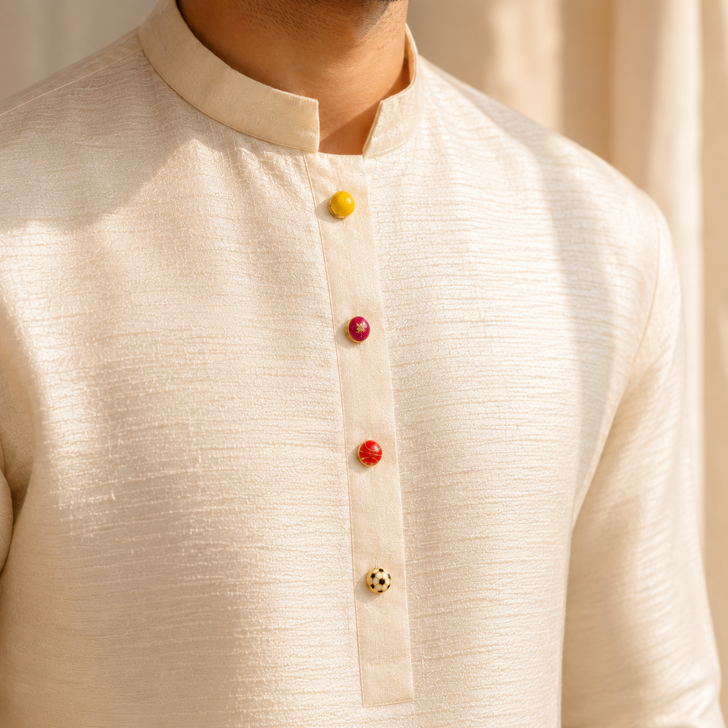 Rangveer Kurta Button Set