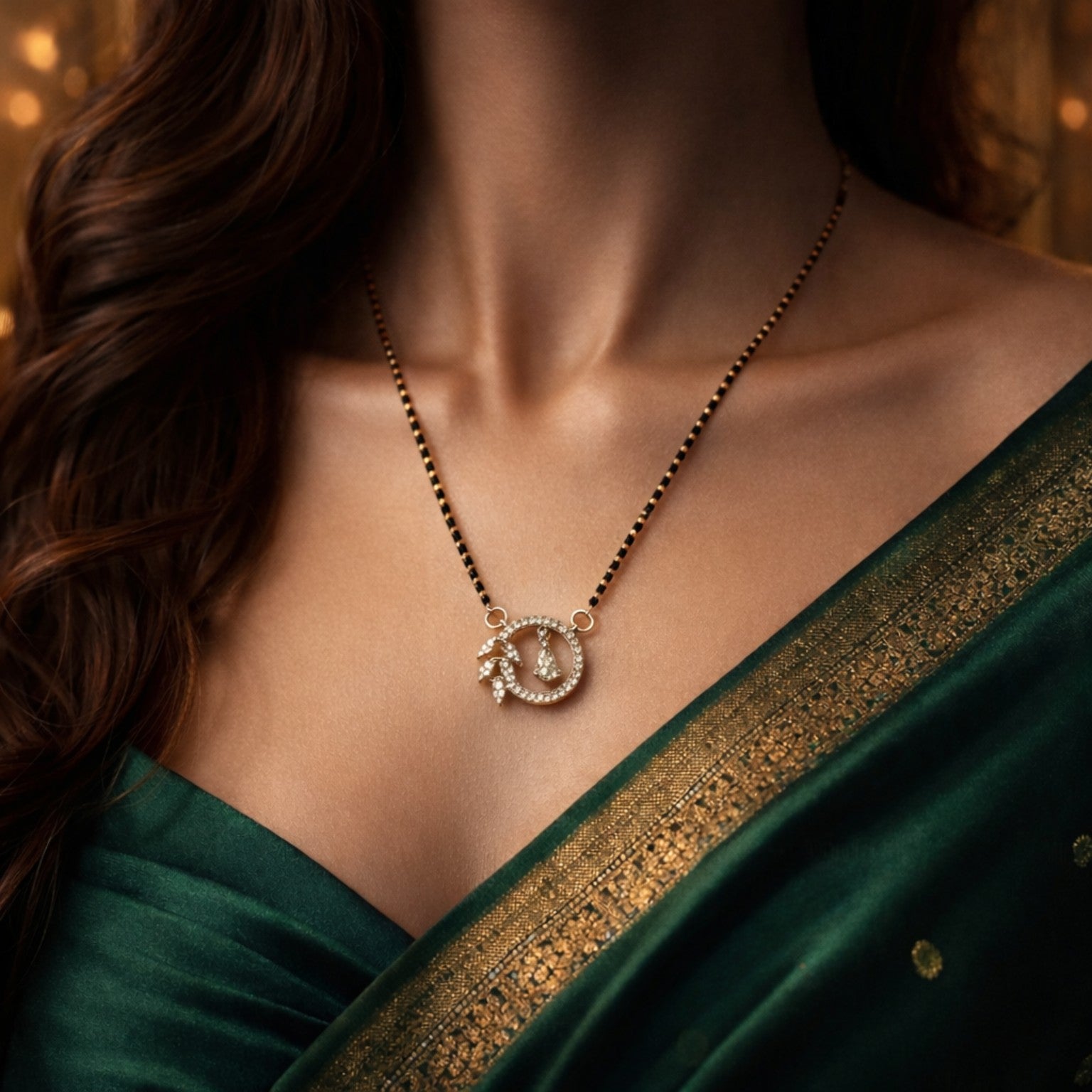Moonleaf Mangalsutra Pendant
