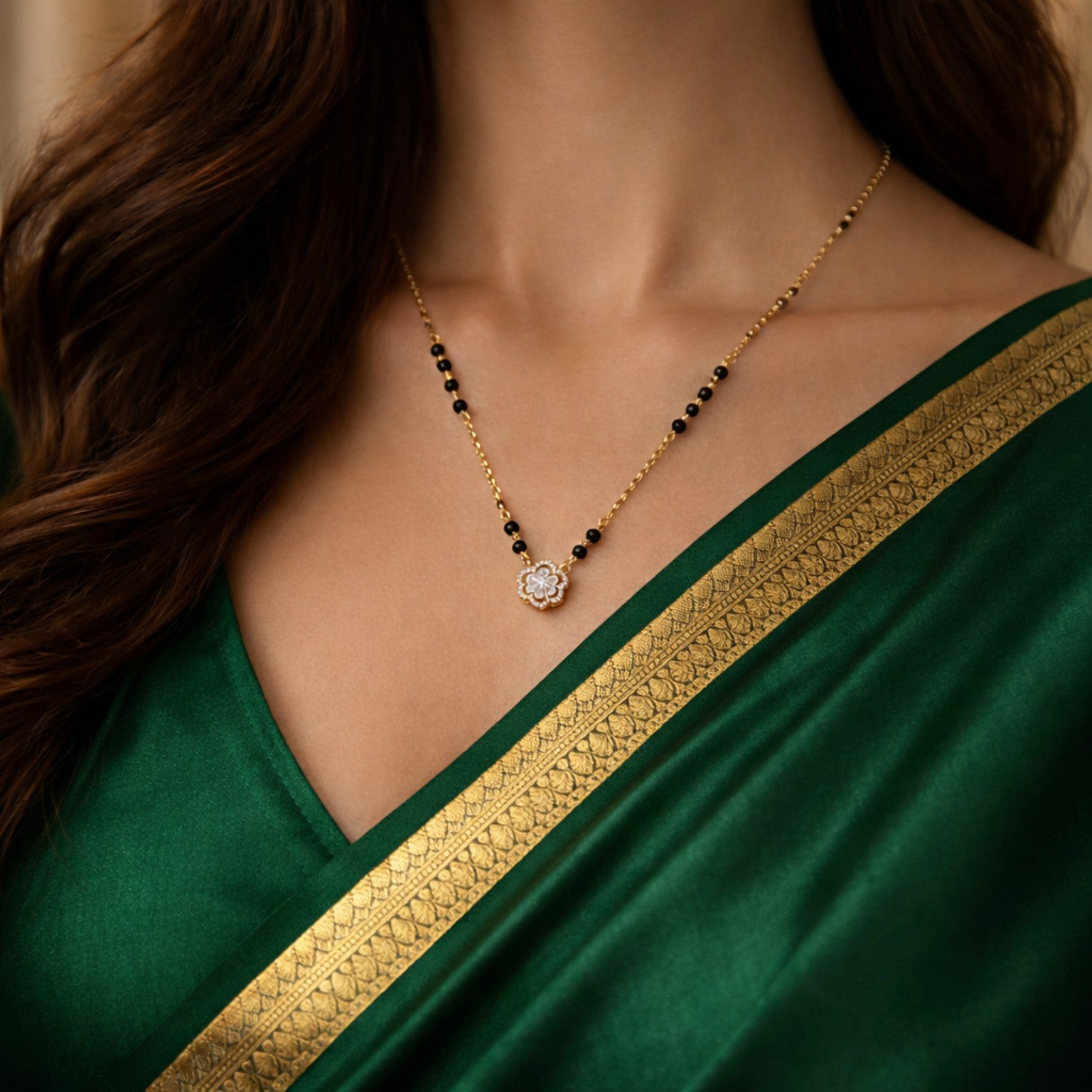 Floral Spark Mangalsutra