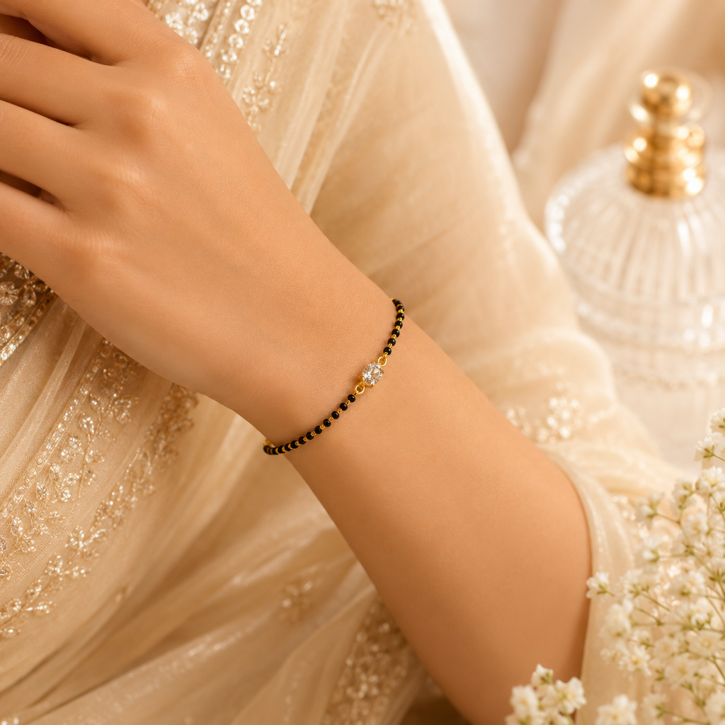 Shravya Solitaire Mangalsutra Bracelet