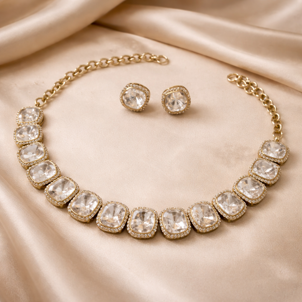 Celestia Moissanite Necklace Set