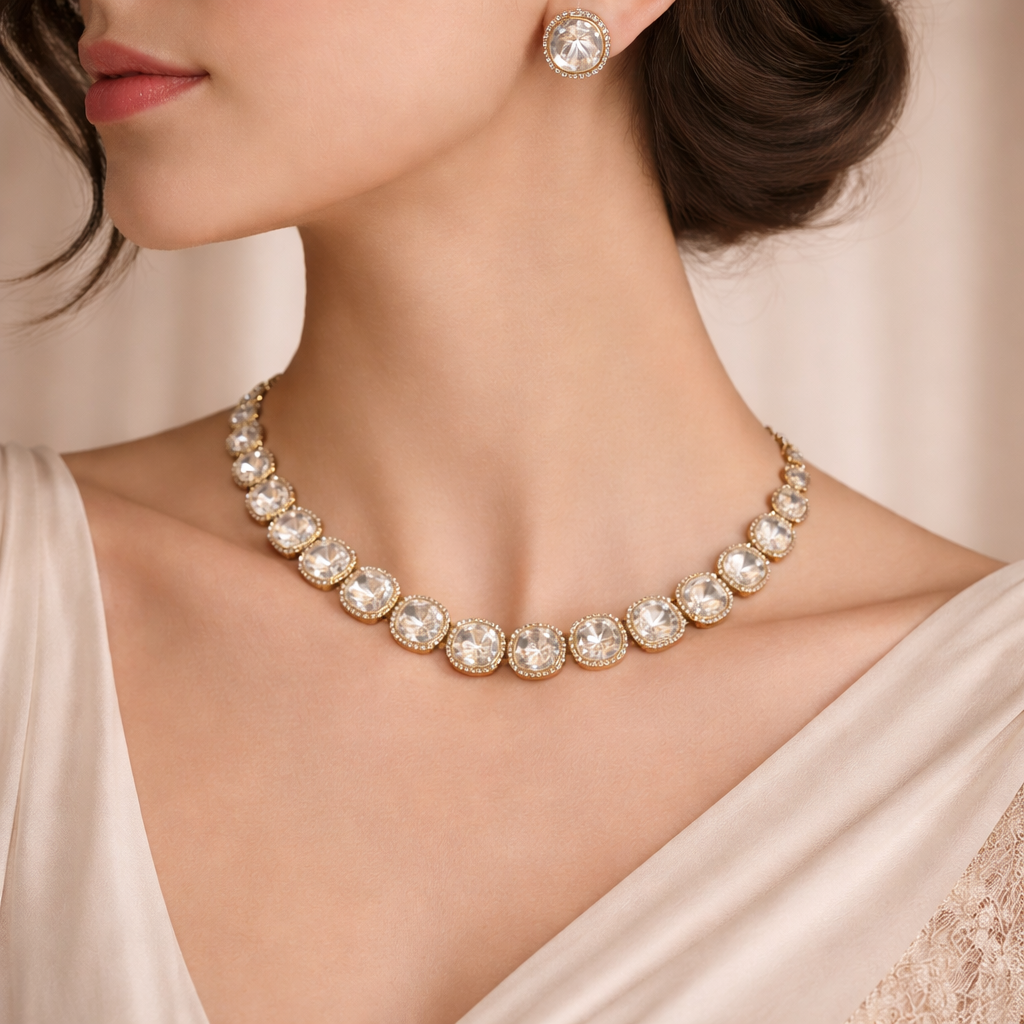 Celestia Moissanite Necklace Set