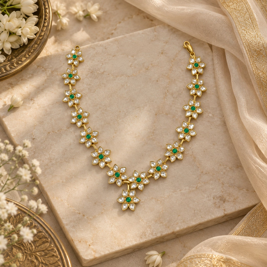 Cascade Sparkle Silver Necklace