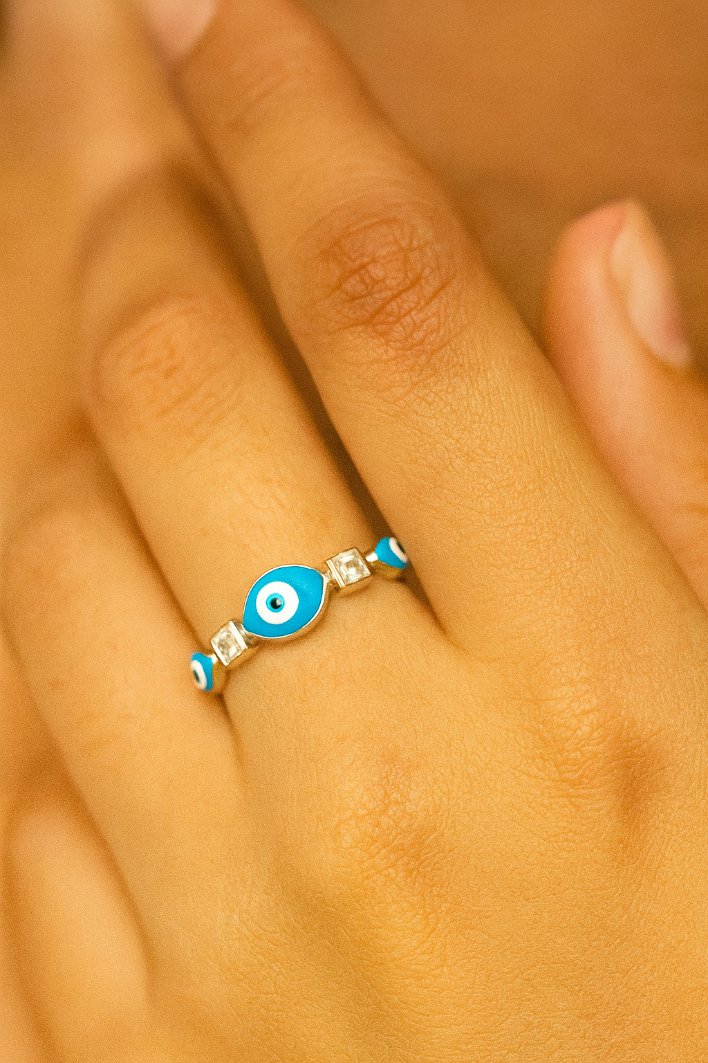Blue Evileye Ring