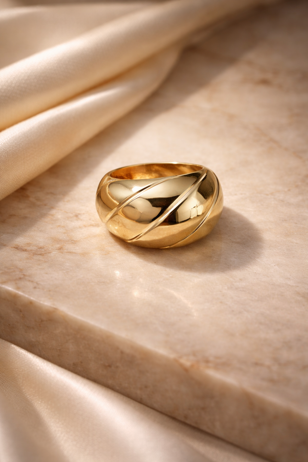 Chunky Gold Dome Ring