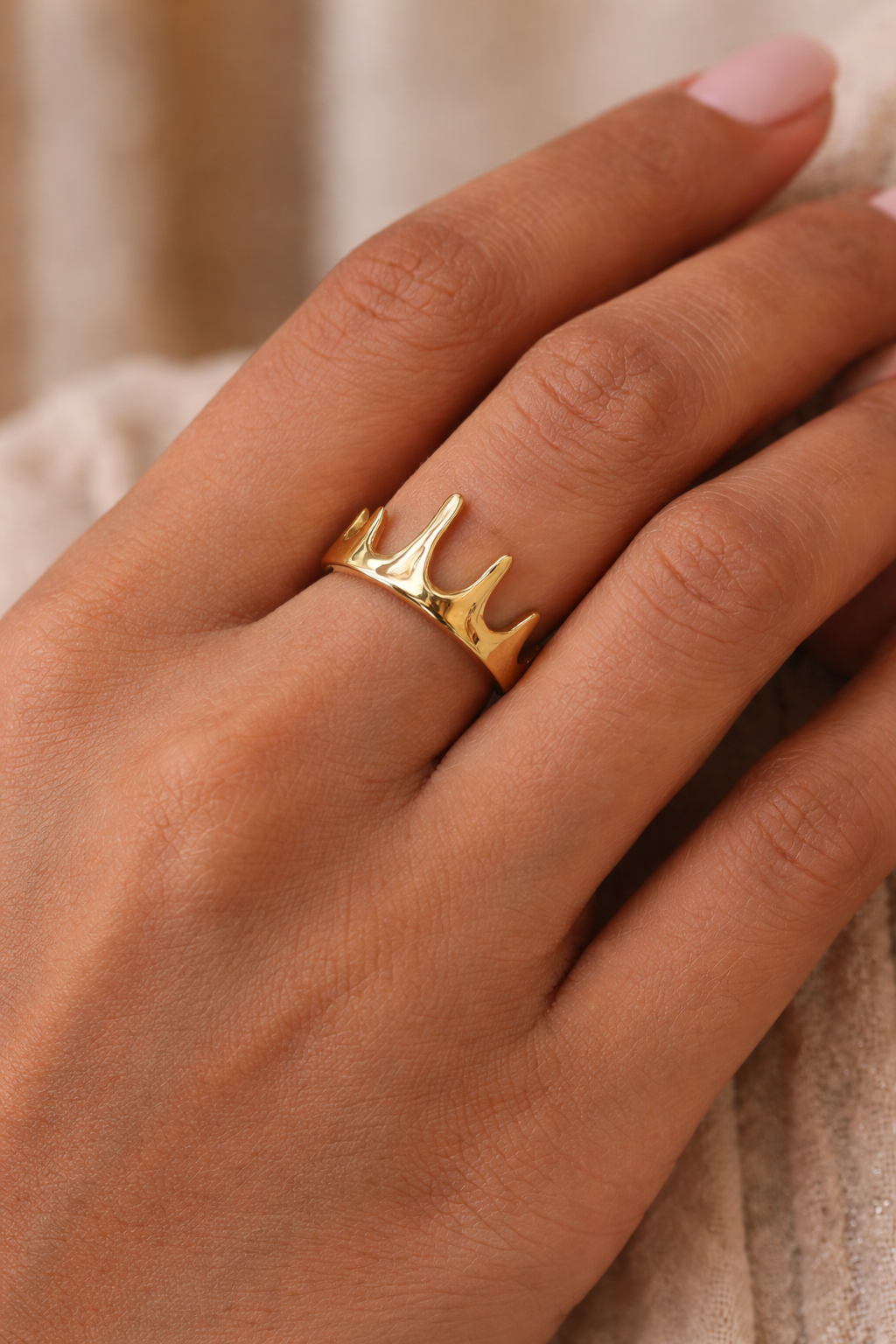 Crown Muse Gold Ring