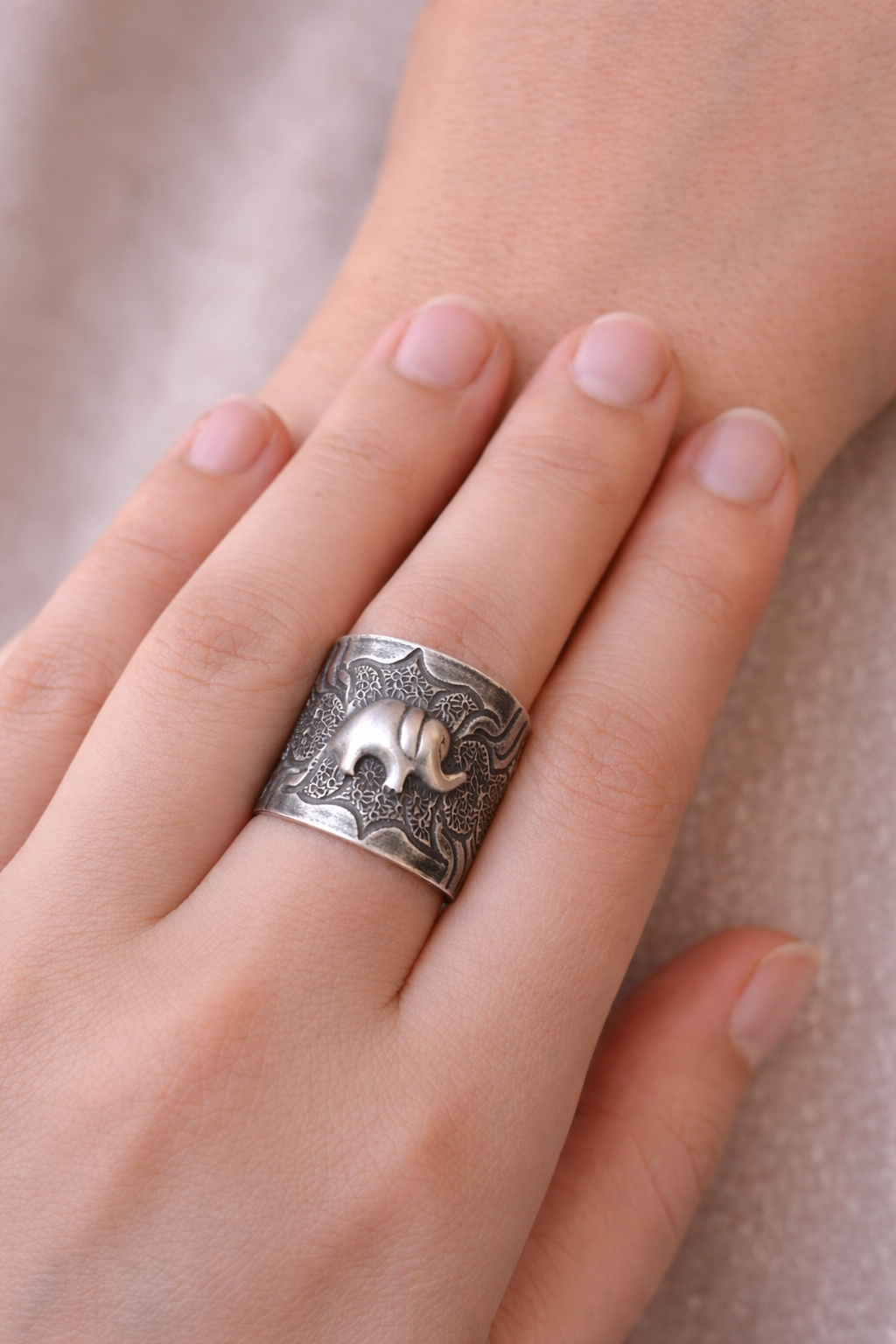 Gajraj Heritage Silver Ring