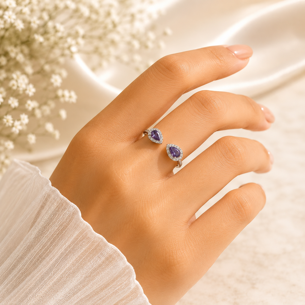 Padmika Adjustable Ring