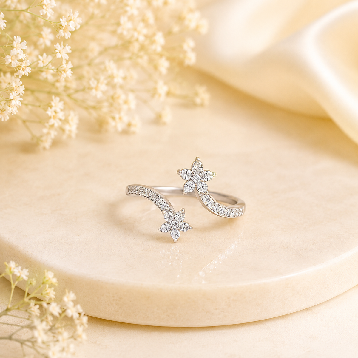 Pushpika Adjustable Ring