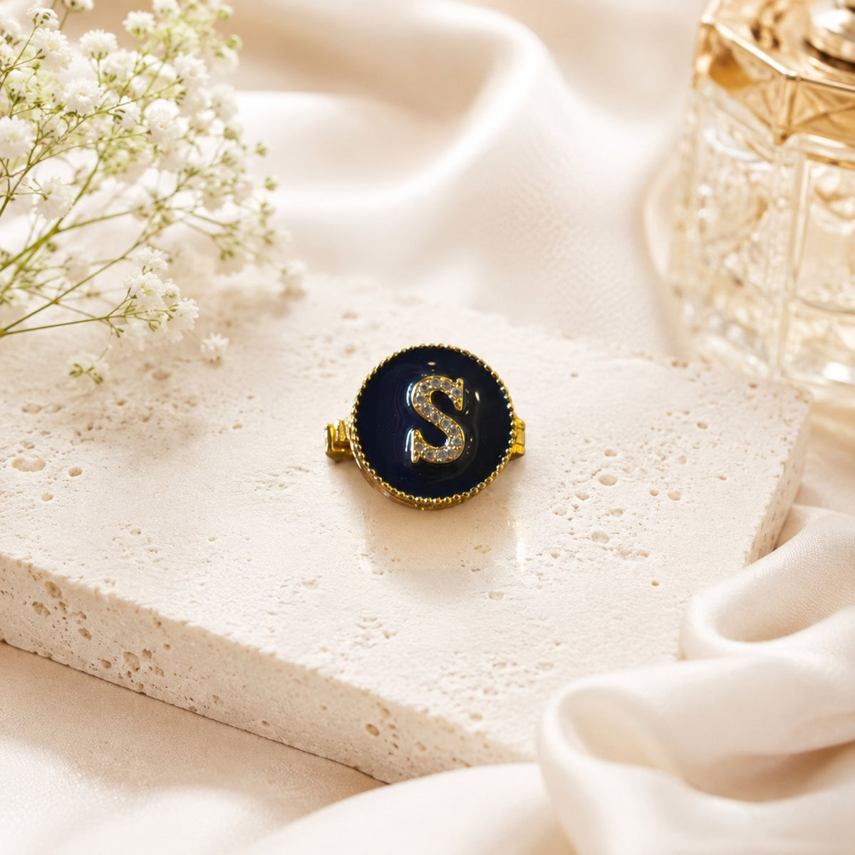 Signature Initial Shirt Button