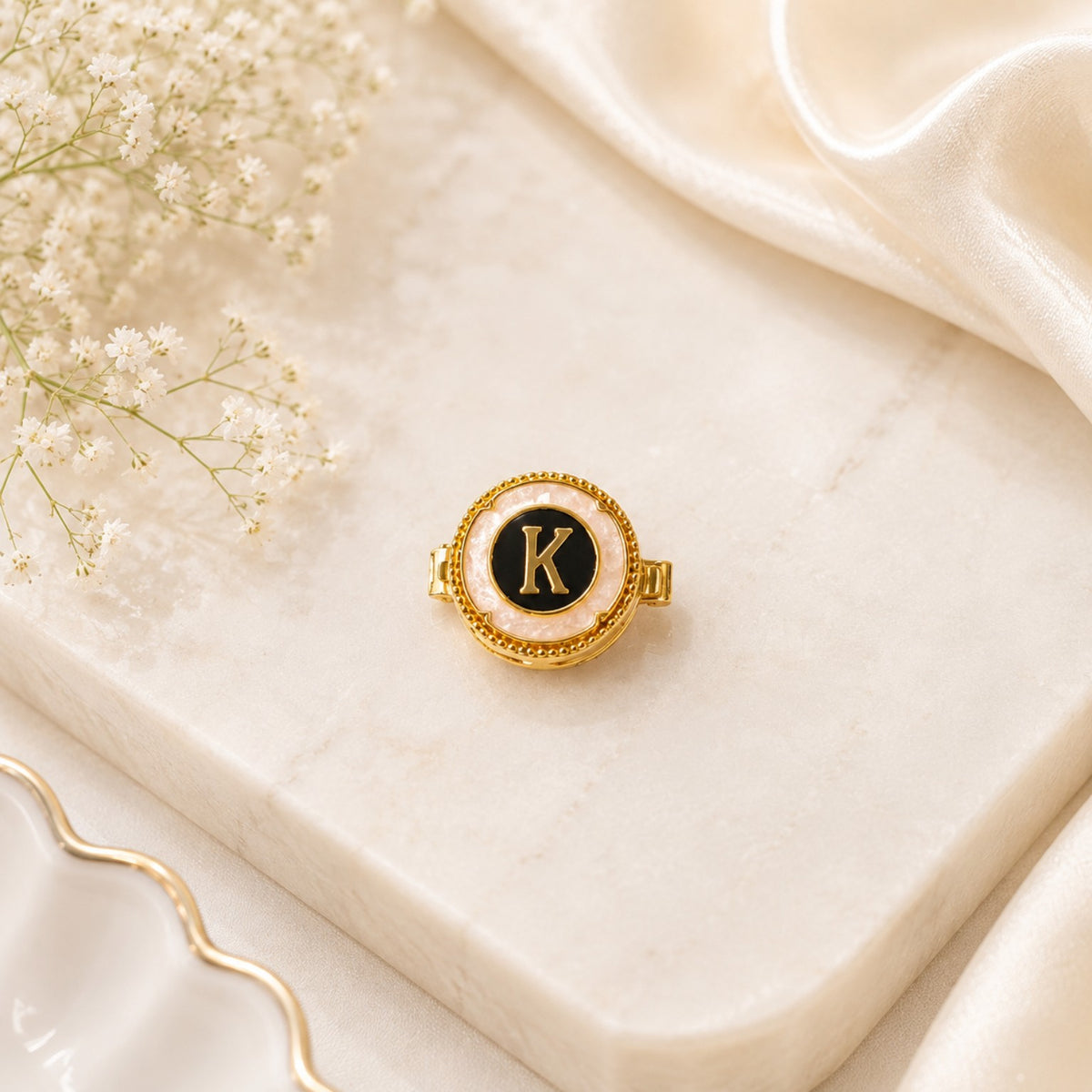 Regal Initial Shirt Button