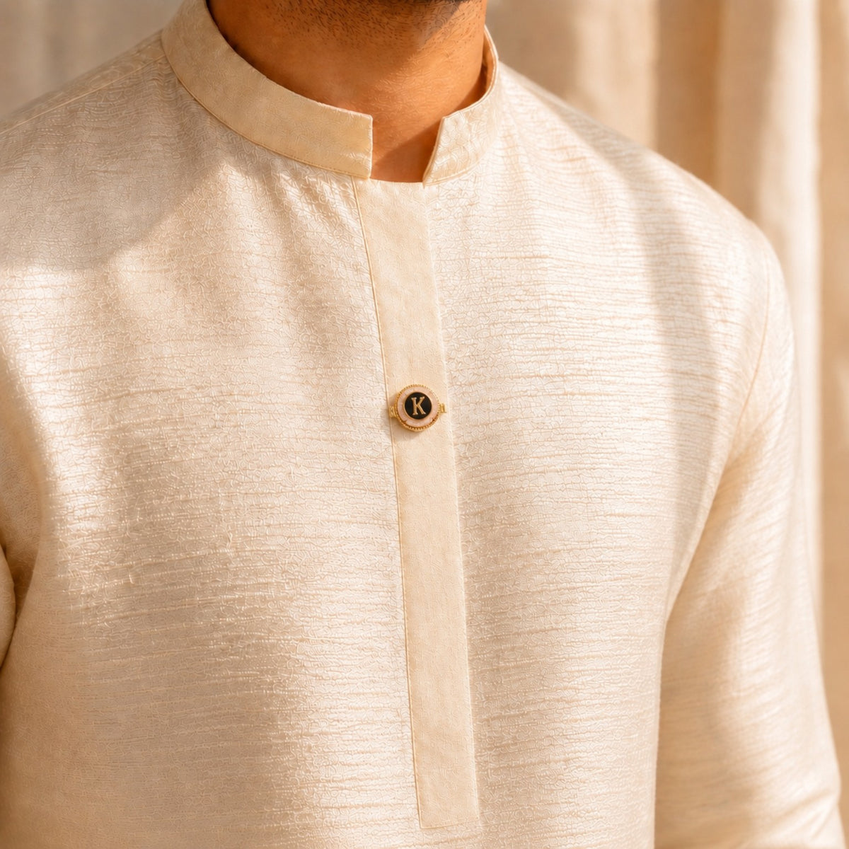 Regal Initial Shirt Button