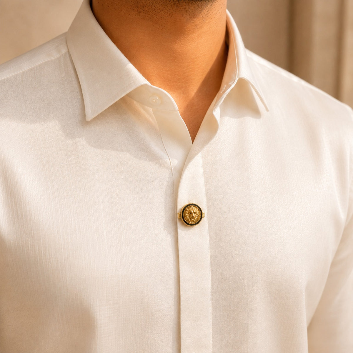 Regal Lion Button