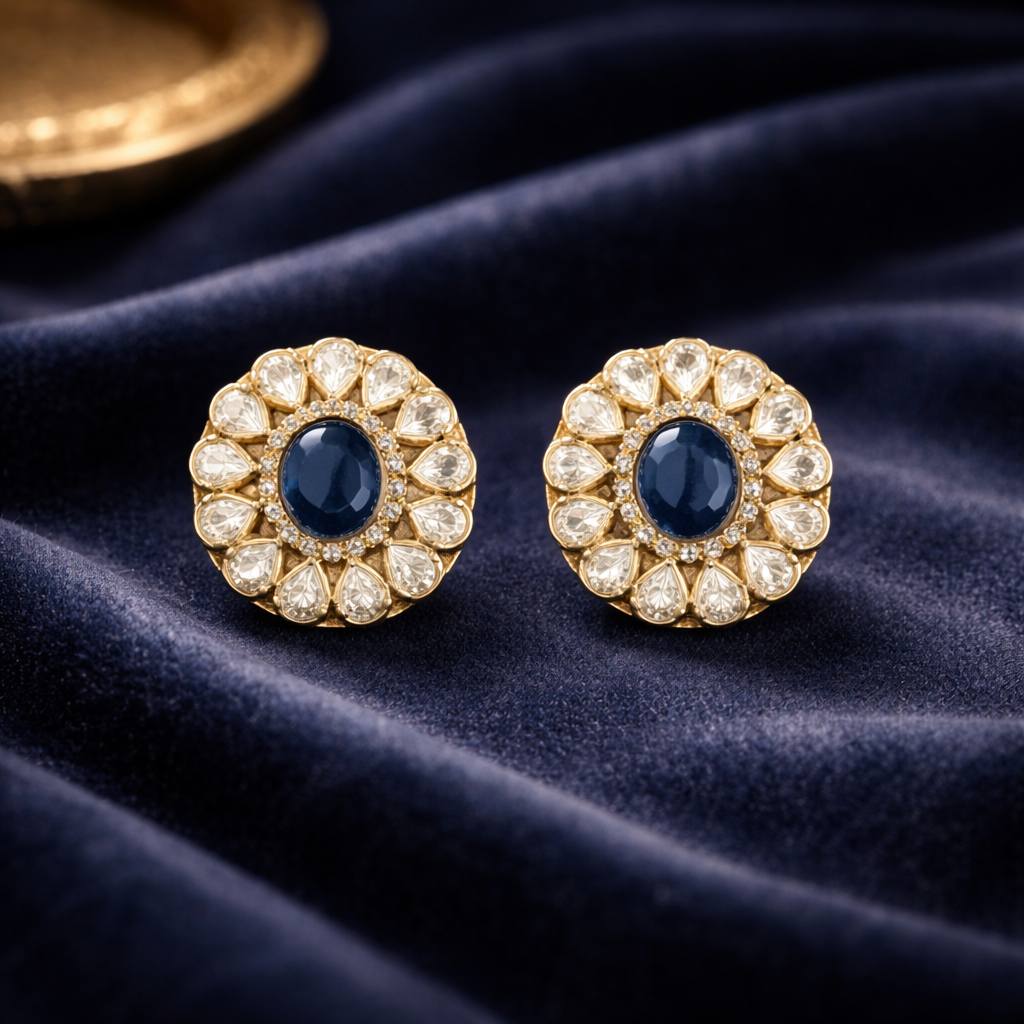 Sapphire Glow Stud