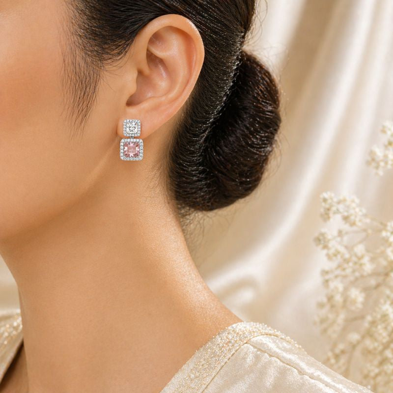 Blush Prism Drop Studs
