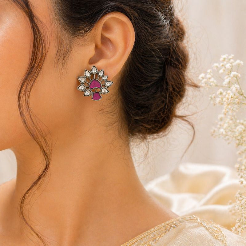 Roselle Radiance Studs
