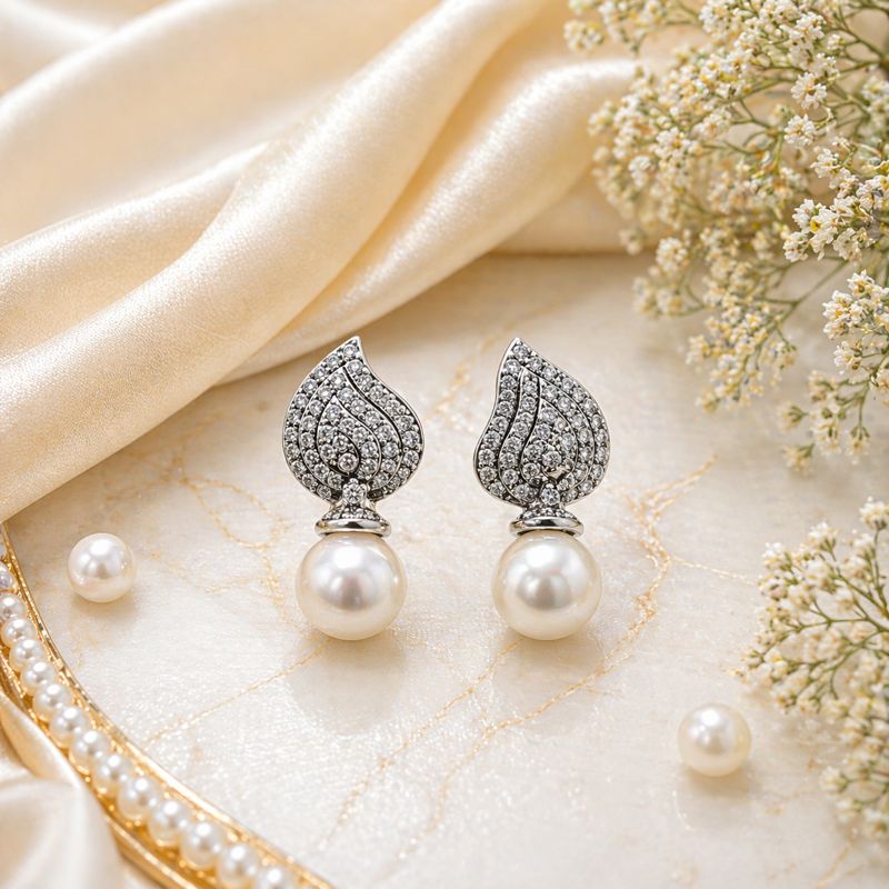 Aurelia Pearl Drop Studs