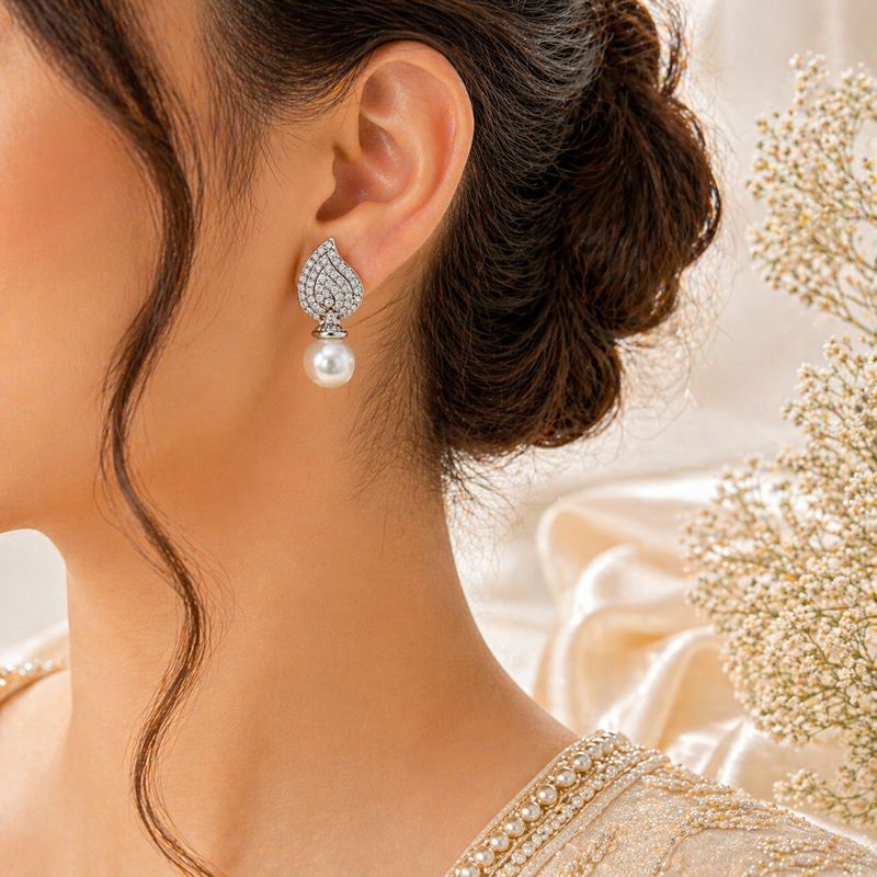 Aurelia Pearl Drop Studs