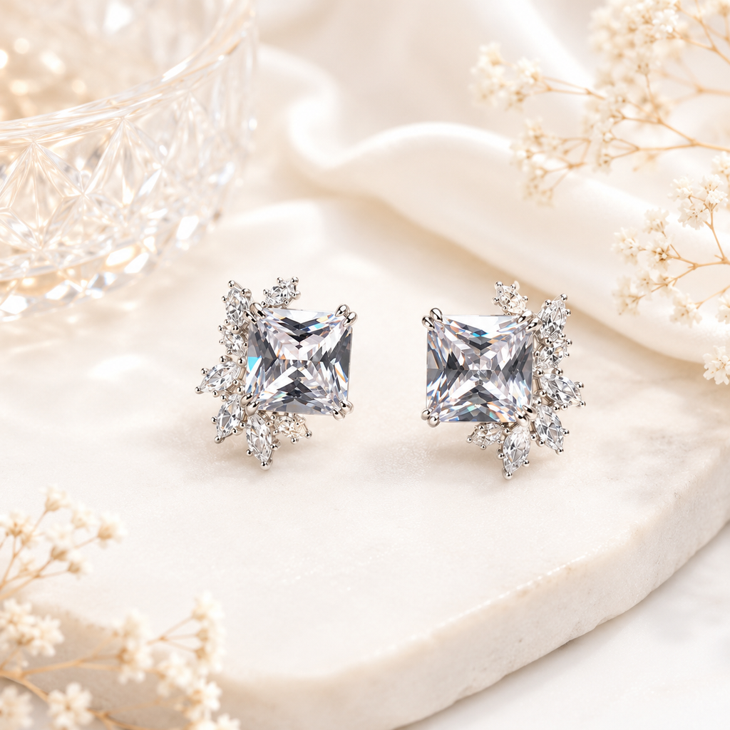 Crystal Bloom Studs