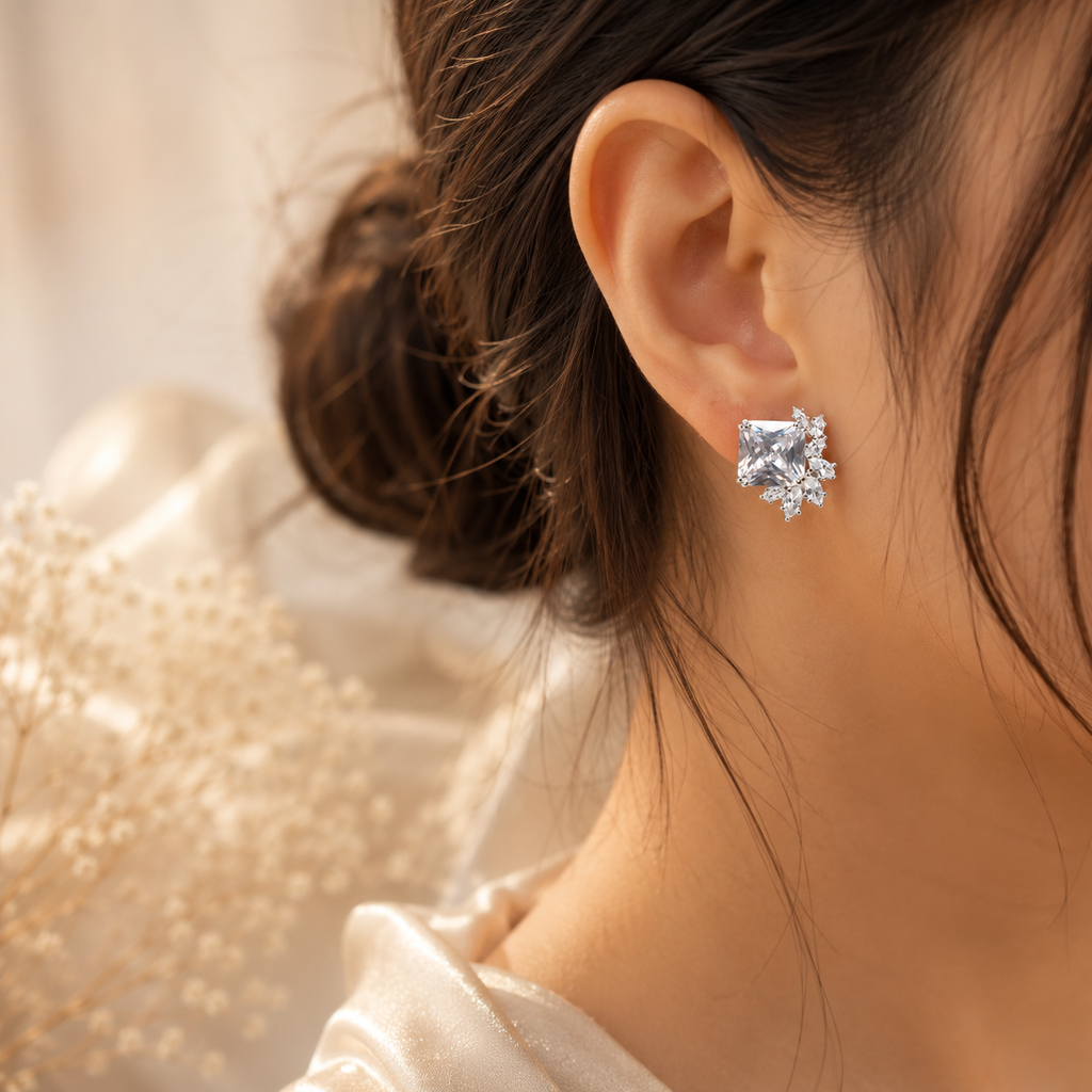 Crystal Bloom Studs