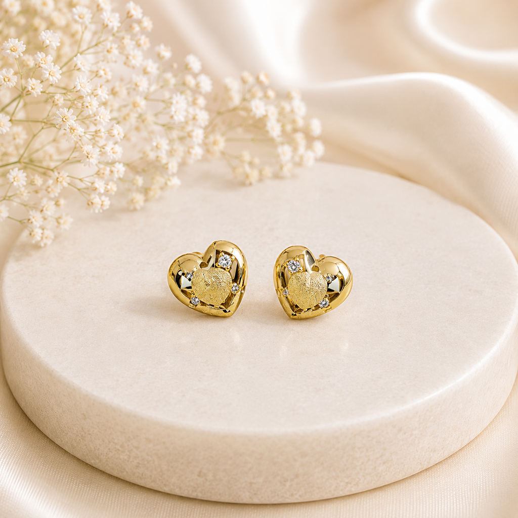Hridaya Heart Studs