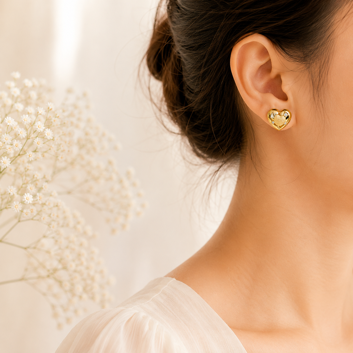 Hridaya Heart Studs