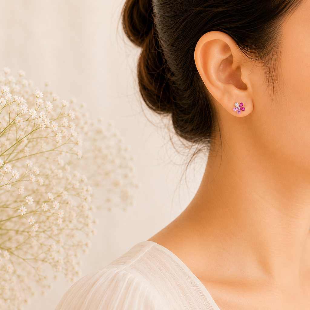 Anvika Heart Studs
