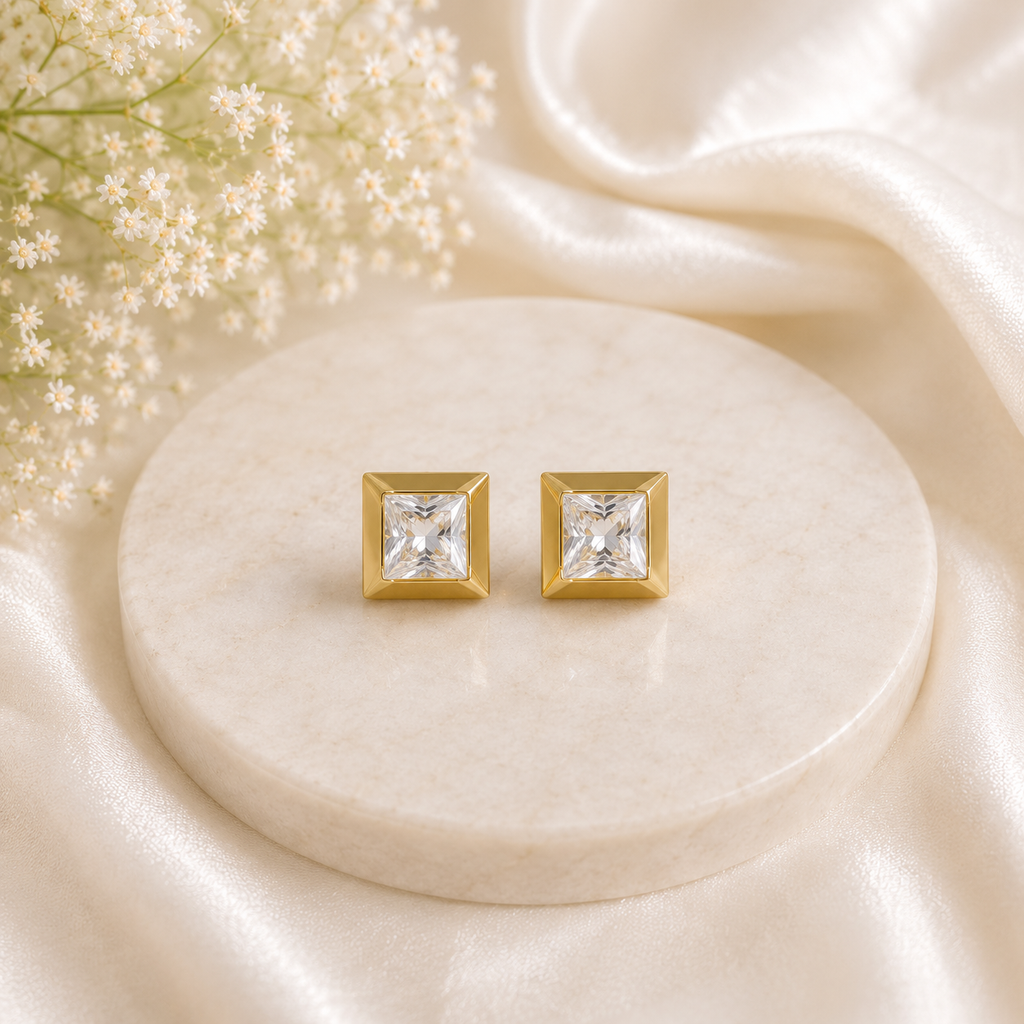 Prisha Solitaire Studs