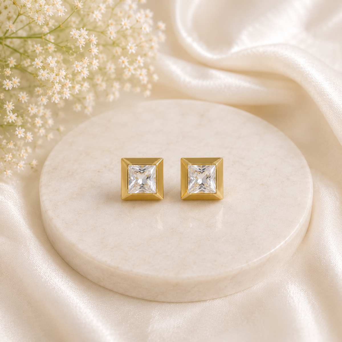 Prisha Solitaire Studs