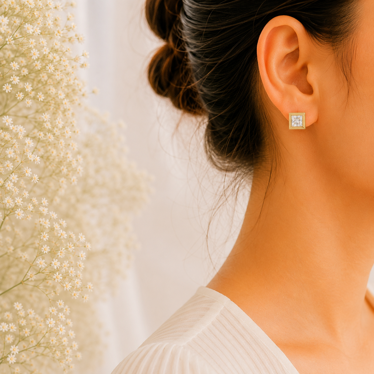 Prisha Solitaire Studs