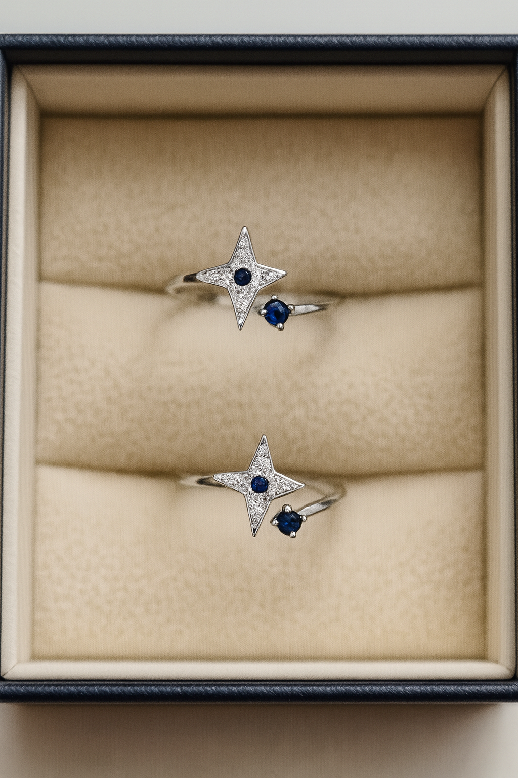 Midnight Star Sapphire Toe Ring