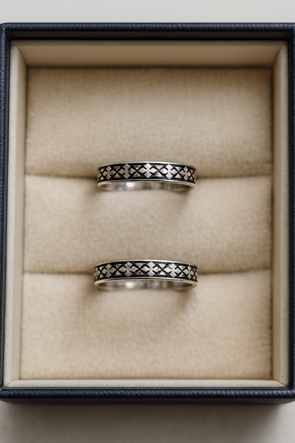 Vintage Lattice Oxidised Toe Ring