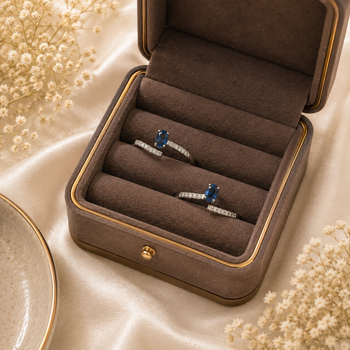 Sapphire Solitaire Toe Ring