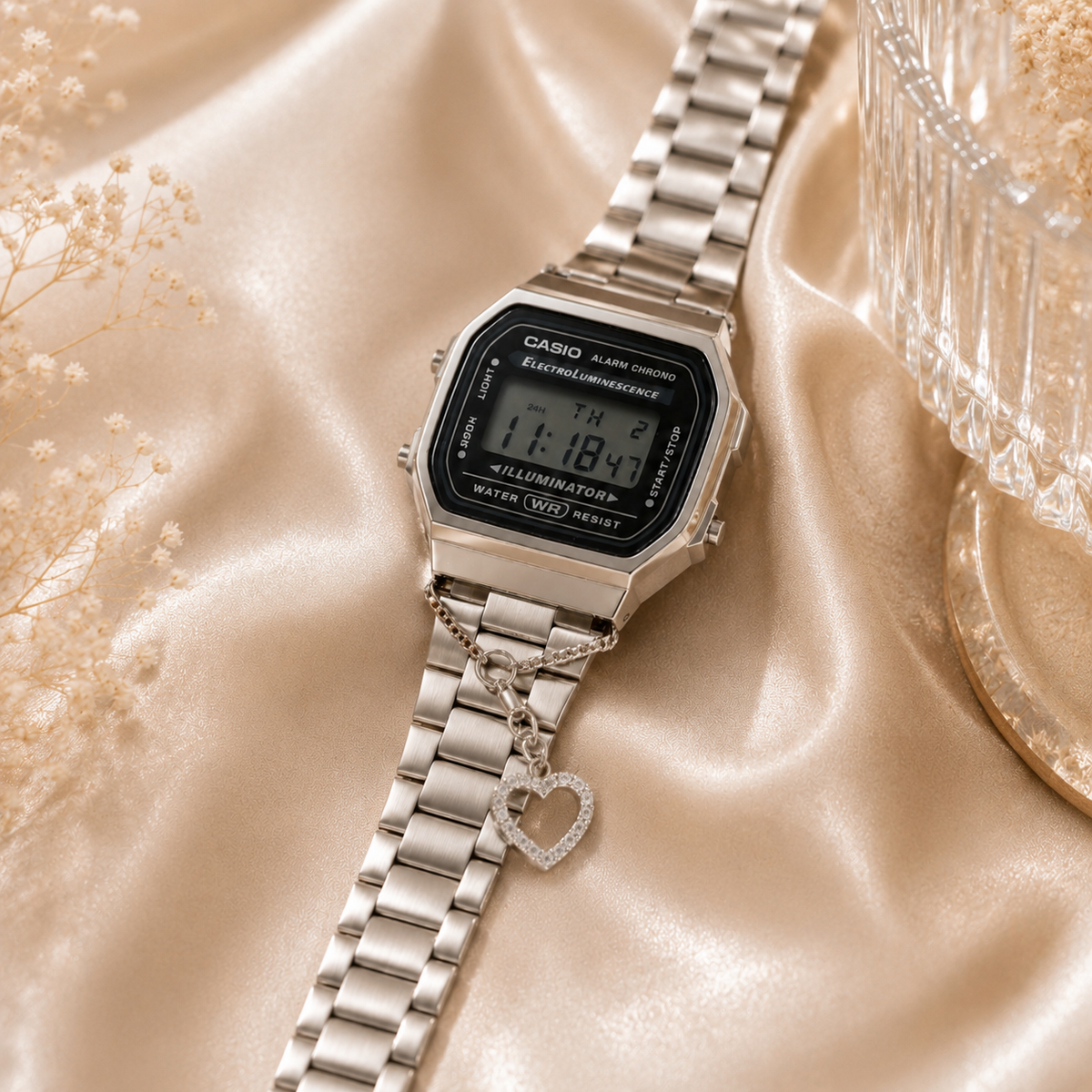 Aarohi Heart Watch Charm